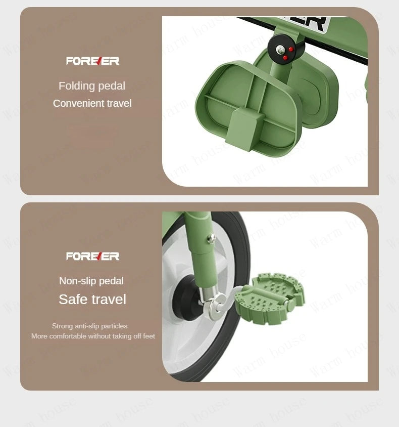 Neues Kindertrikot, Recliner und Sitzender Foldable Portable Stroller, 1-6 Jahre Alt Multifunktionales Kinderfahrrad