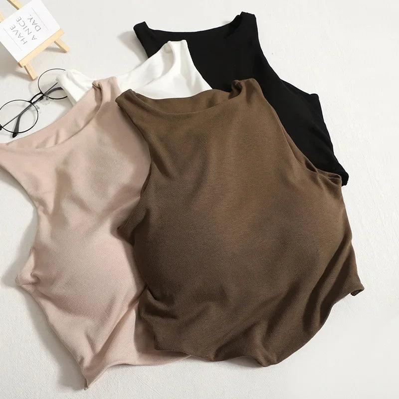 Clothing Damen Sportbustier Komfort - Cups Baumwolle Kurz