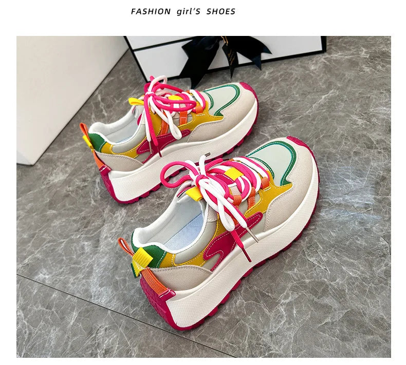 Women Sneakers Luxury Fashion High Top Women Boots Platform Casual Shoes Outdoor Running Shoes for Women Female Ladies Trainers