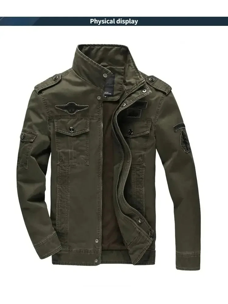 KletPro Casual-Jacke Pilotstil- Kapazität:2TaschenGröße6XL