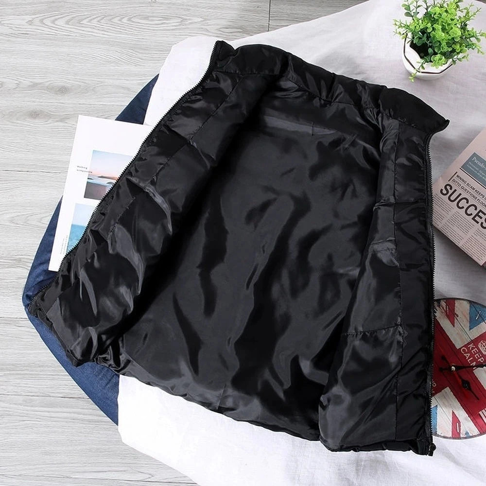 WeißeWeste SlimFit Ärmellose Stehkragen - Baumwolle Kurz M