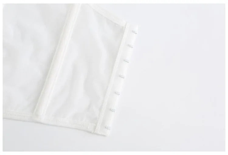 Frauen Push Up Transparent Lingerie Neu elegant Shaper BH Dünn Beauty Rücken Unterwäsche Weiblich Fischgräte Gaze Bralette