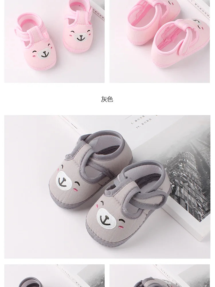 Neugeborene Cartoon Baby Schuhe 2025 - Kinder Erste Laufschuhe Weiche Sohle - Jungen Mädchen Kleinkind Frühling Herbst