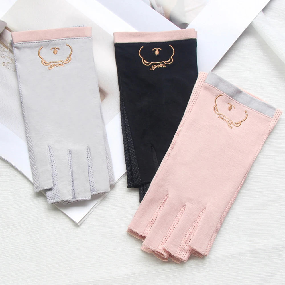 Mănuși de protecție UV din bumbac MingLee - 1 pereche fără degete