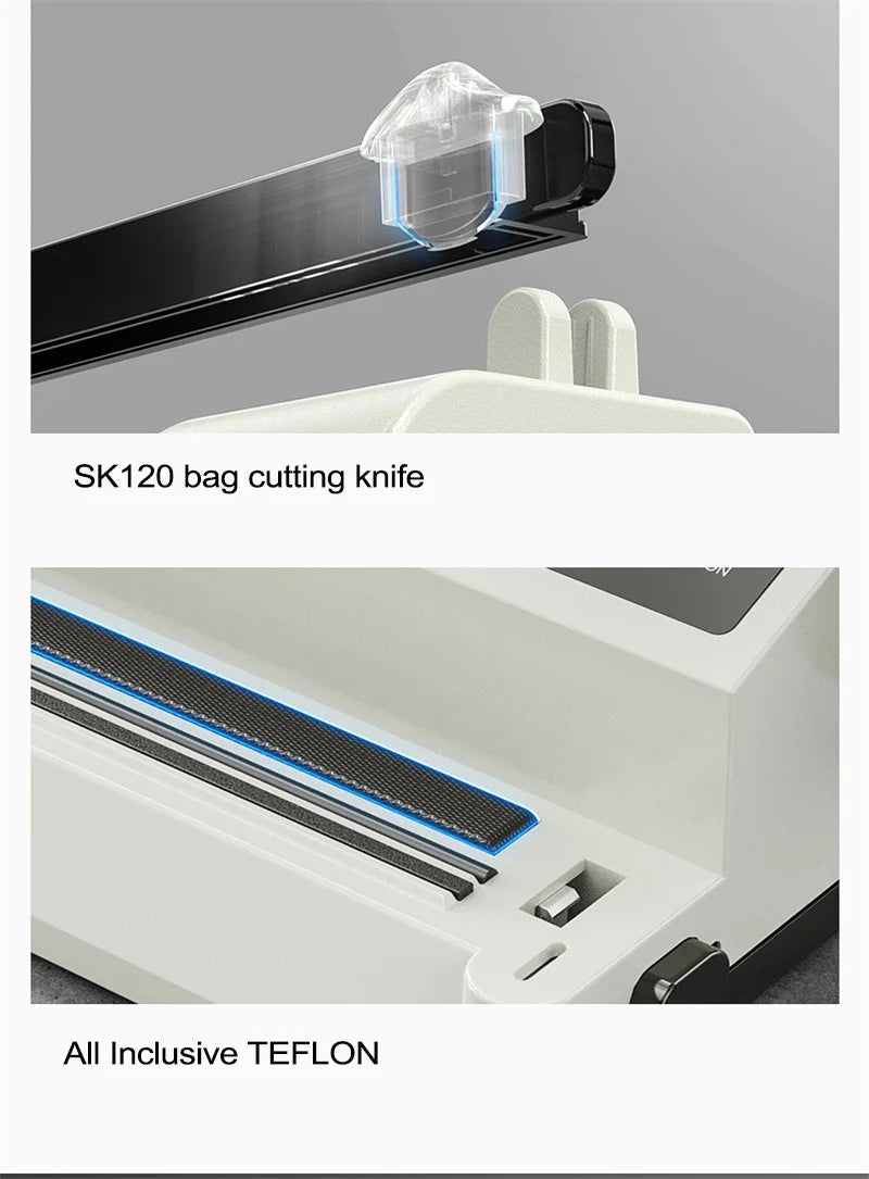 MS175 Vacuum Sealer Machine Wet Vacuum Sealer Packaging Machine Professional Food Plastic Bag Sealer 220V/110V
