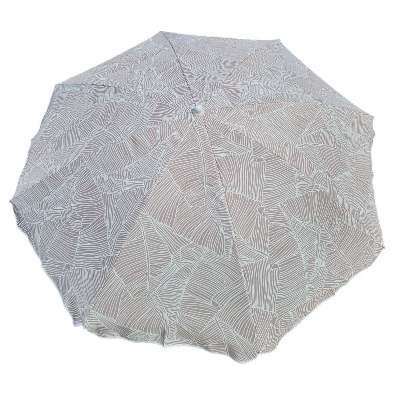 LeafShade Schirm Blätter Muster - Ø160 cm UV 30+ Neigbar