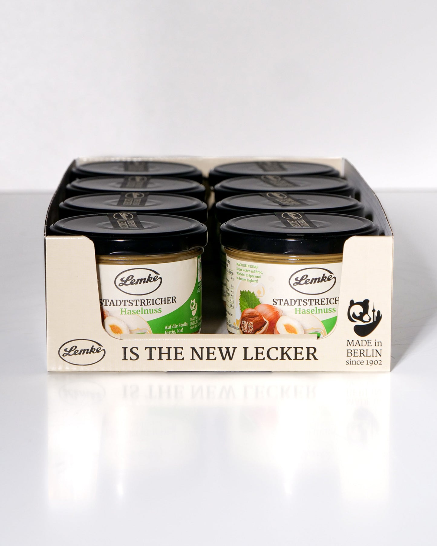 Cremă dulce cu alune de pădure City Stroller - 18% alune de pădure, borcan de 250 g, cremoasă