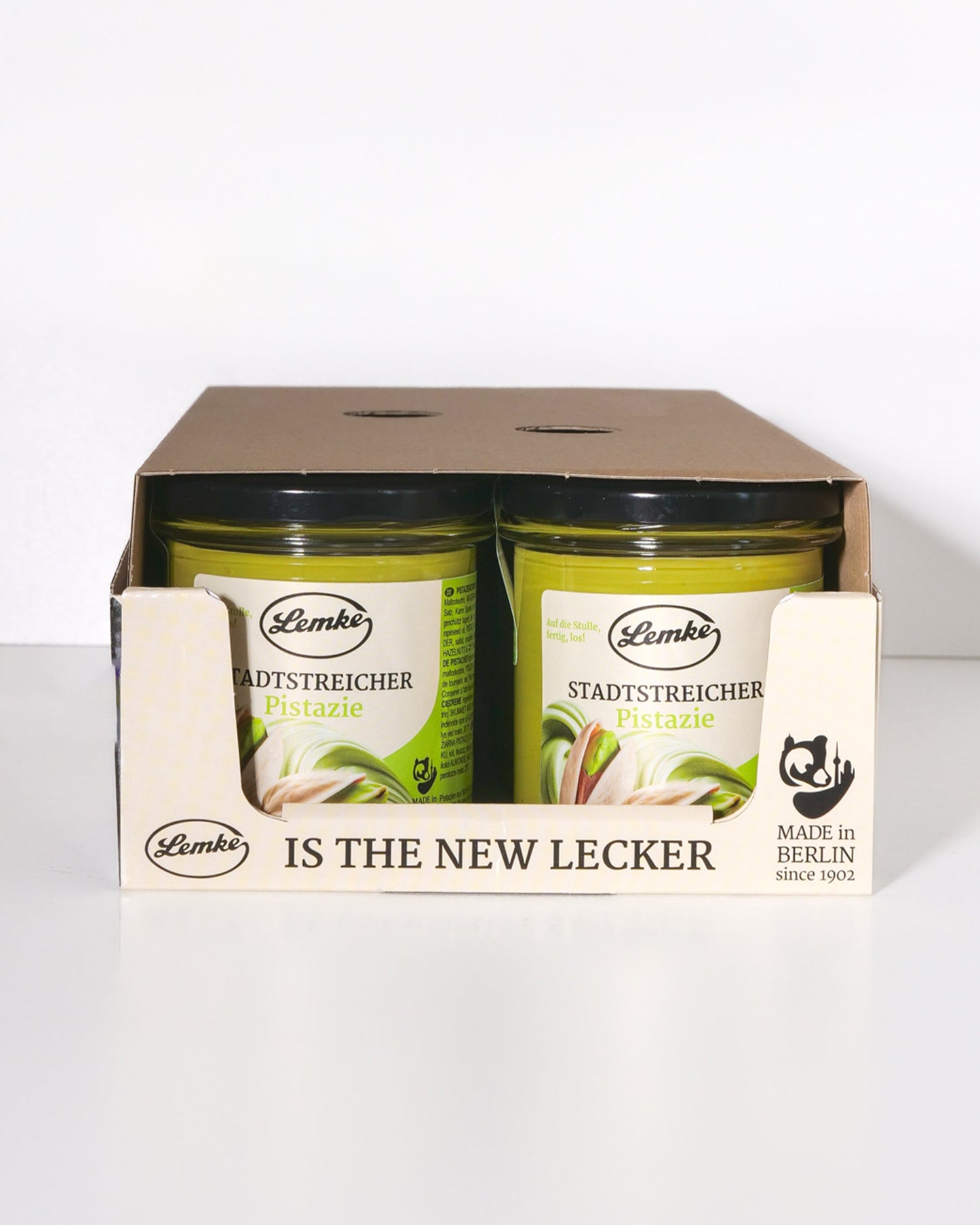 Lemke City Stroller Cremă de Fistic cu Fistic - Pachet 180g, Aromă de Fistic, Proaspăt