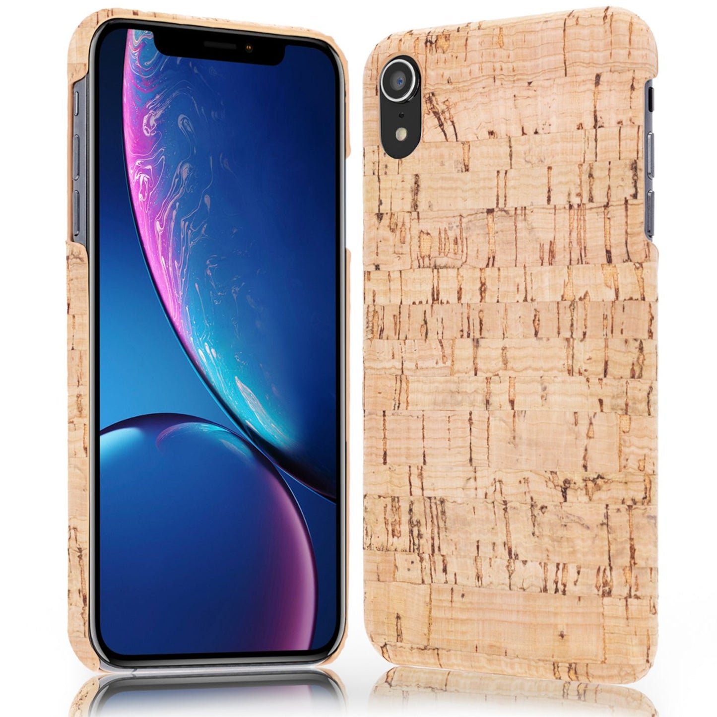 Husă NALIA Plută Ultra Subțire Aspect Plută - Plută Naturală Compatibilă cu iPhone XR Ultra Subțire