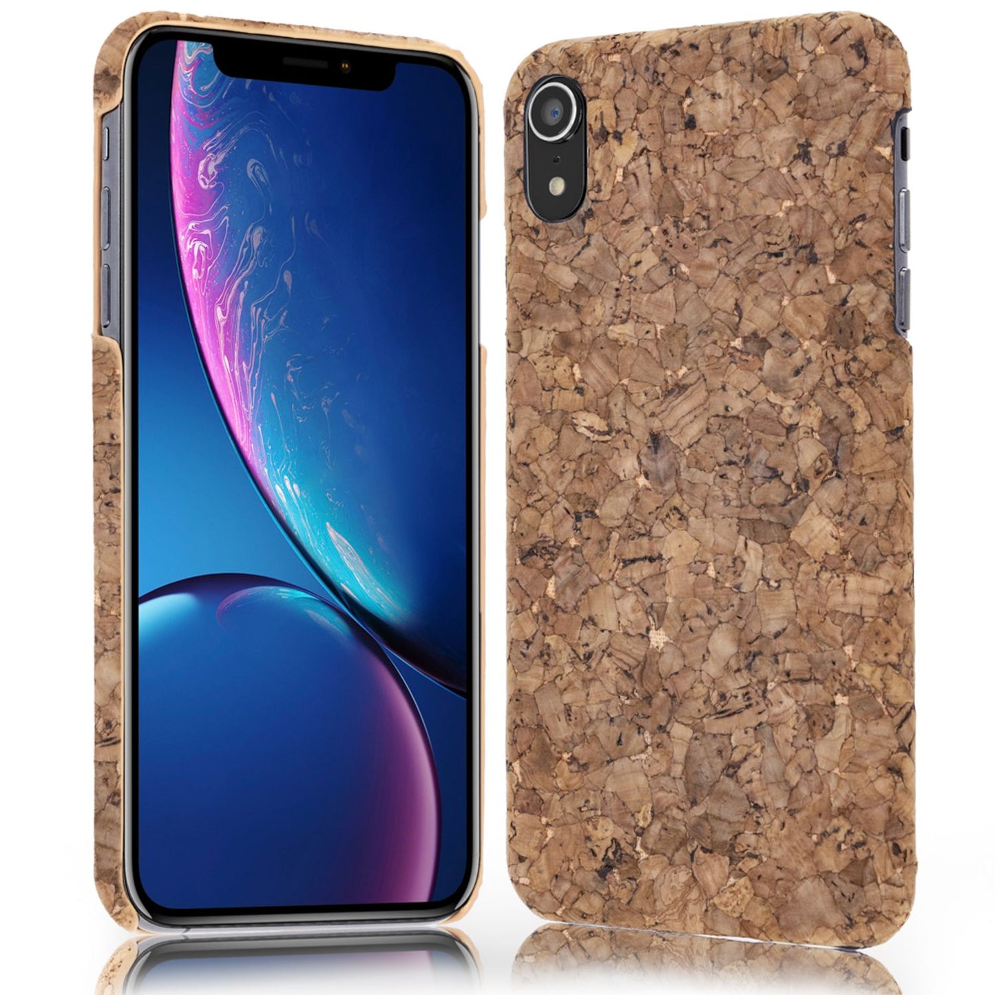 Husă NALIA Plută Ultra Subțire Aspect Plută - Plută Naturală Compatibilă cu iPhone XR Ultra Subțire