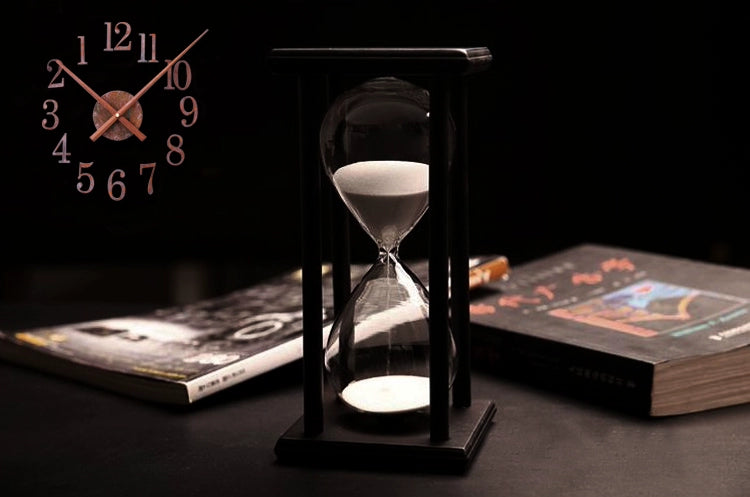 Retro DIY digital decorative wall clock wall stickers clockwise fashion watches creative cute Reversing Times Backflow Left move