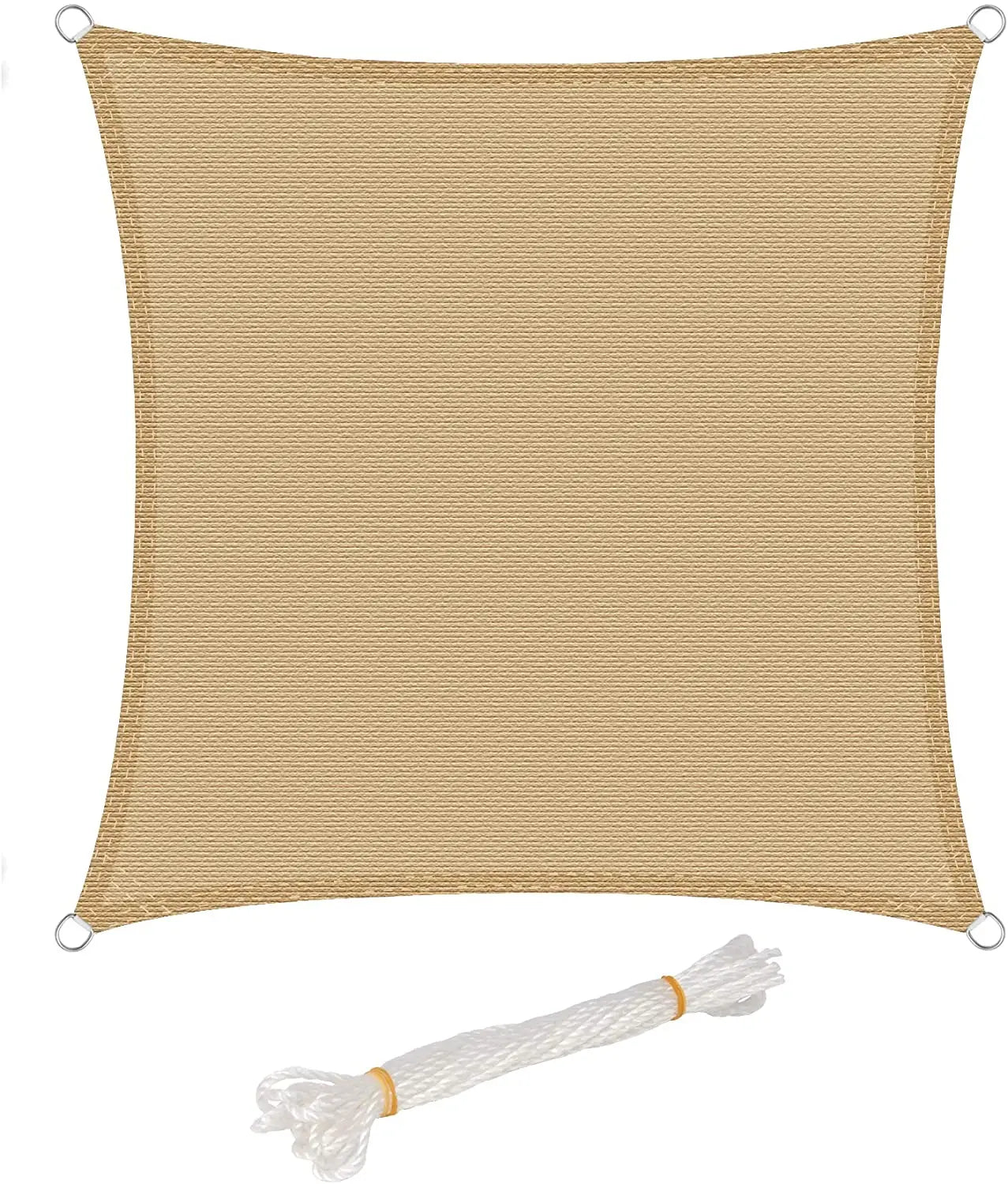 UV-Schutz Sonnensegel 4x4m - Premium HDPE Sonnenschutz für Garten & Terrasse