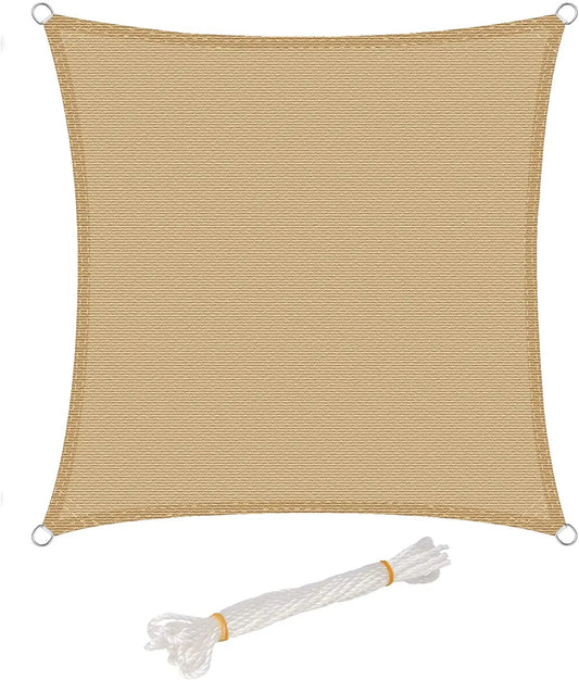 UV-Schutz Sonnensegel 4x4m - Premium HDPE Sonnenschutz für Garten & Terrasse
