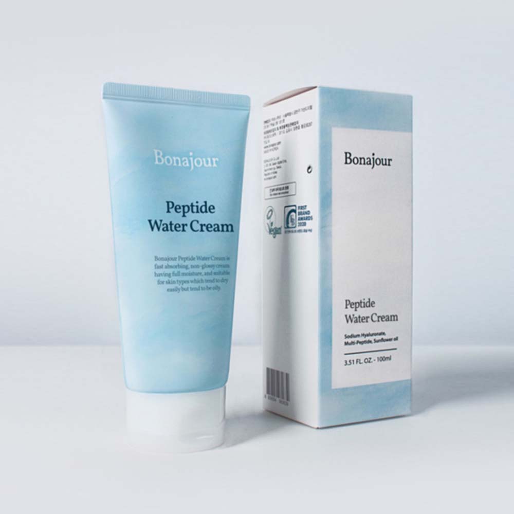 Bonajour Peptide Water Cream Peptidpflege - 100 ml Hyaluronsäure Fettige Haut