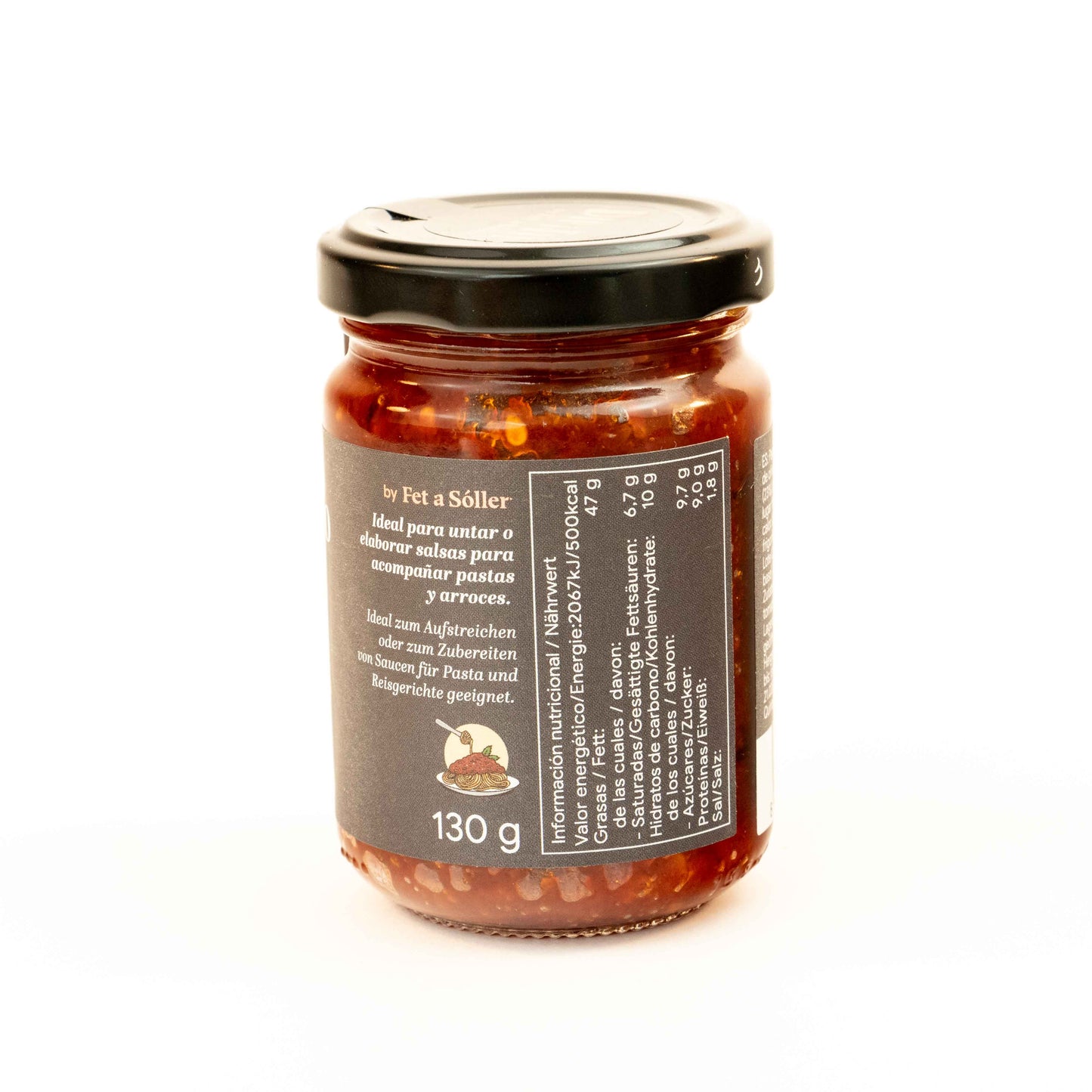 Cremă de roșii Viva La Vida cu migdale, aromă corpolentă - Conținut 180 ml ulei de măsline extravirgin, roșii din Mallorca