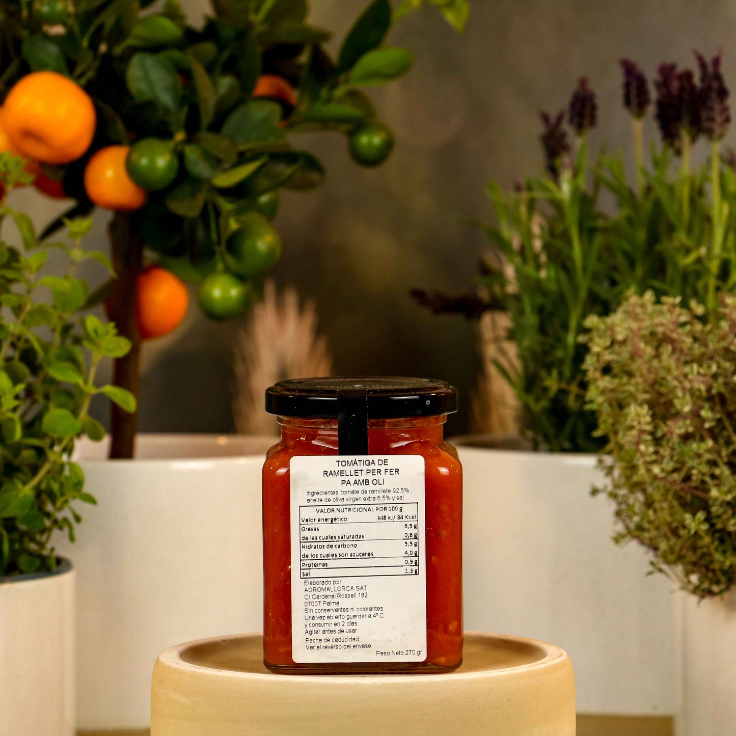 Viva La Vida Ramellet Tomatensauce Mallorquinisch - Inhalt 180 ml Glutenfrei Ohne Zusatzstoffe