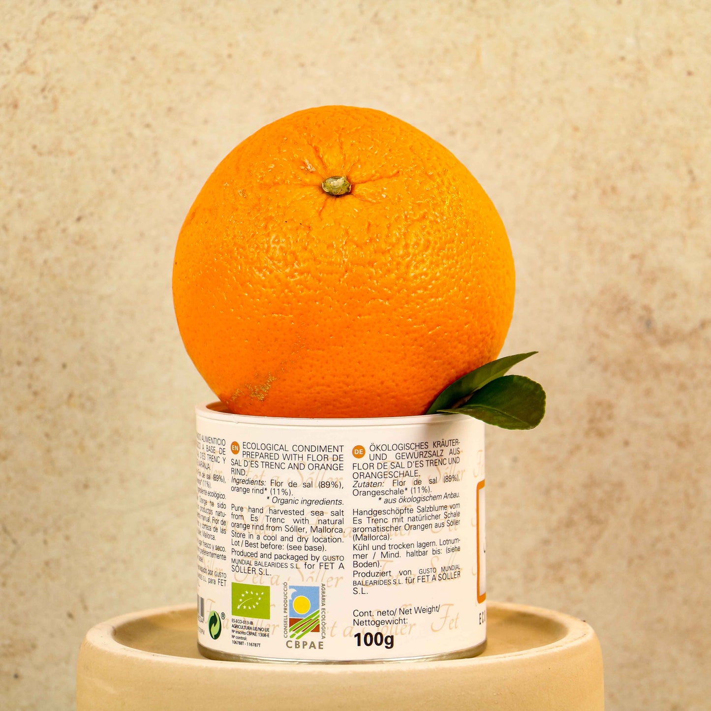 VIVA LA VIDA Sare de portocale din Mallorca, floare de sare topită - Conținut 100 g, Putere 0 W, Dimensiuni 2,5 cm