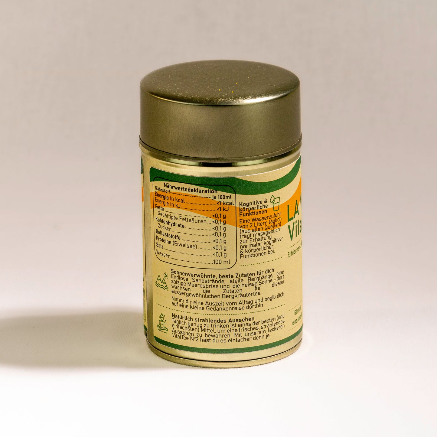 Ceai de plante LA VIDA VitalTea N2 Malotira Diptam - Conținut 100 g, Conținut scăzut de cafeină, Dimensiuni 12x8x4 cm