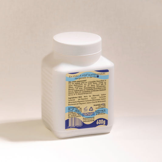 Baie alcalină Viva La Vida - Efect alcalin - Capacitate 600 g, Dimensiune standard a pungii, Presiune osmotică