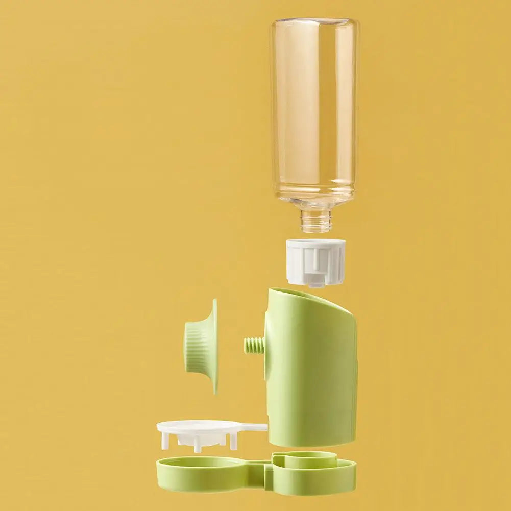 Wasser Spender Haustier 2025 - Automatischer Haustier Futterspender Hängend - Schüssel Wasser Flasche Futter Container Welpe Katzen Kaninchen