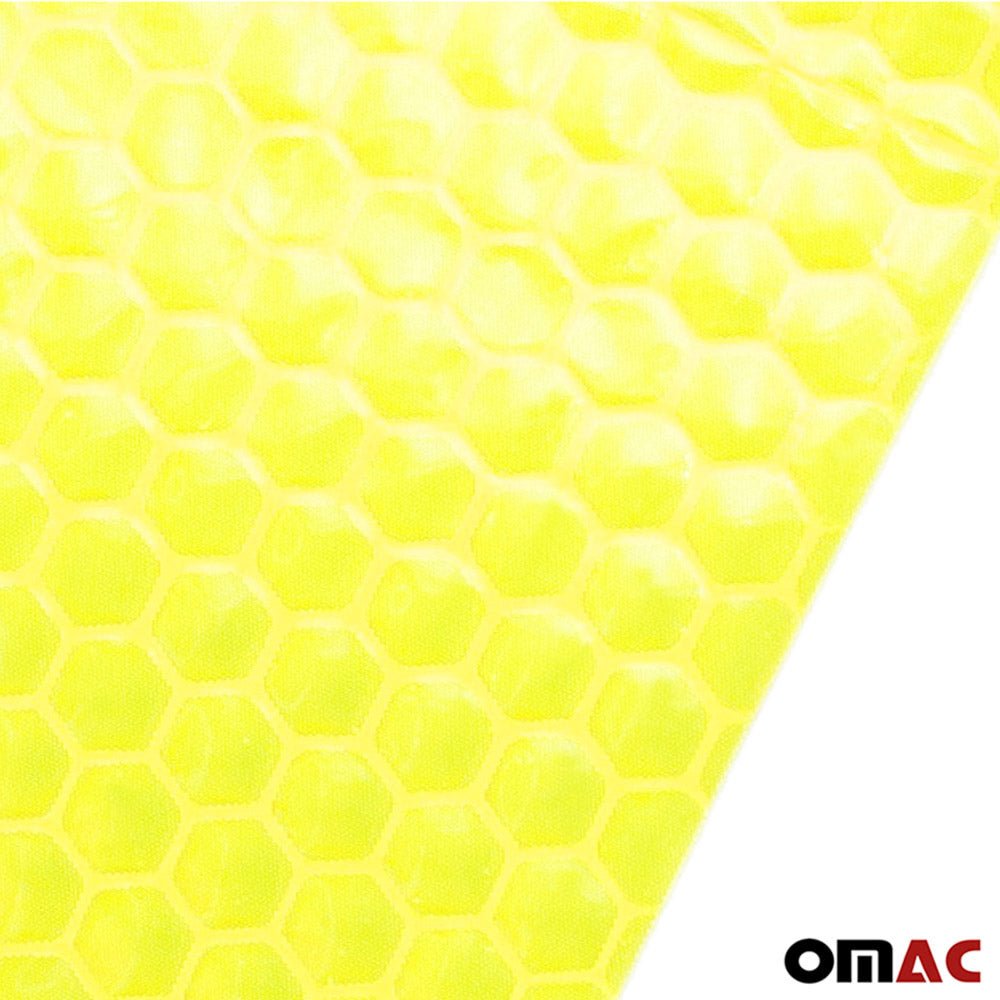 Autocolant reflectorizant, bandă autoadezivă, bandă reflectorizantă galbenă, 50m x 5cm