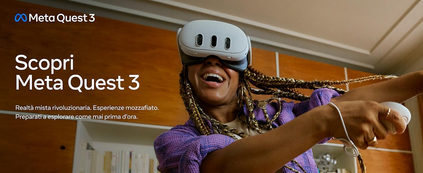 Oculus Quest 3 512G VR-All-in-One-Headset mit integriertem Kopf-VR-Headset-Bewegungssensor-Spielkonsole-Smart-Glasses-Quest-3
