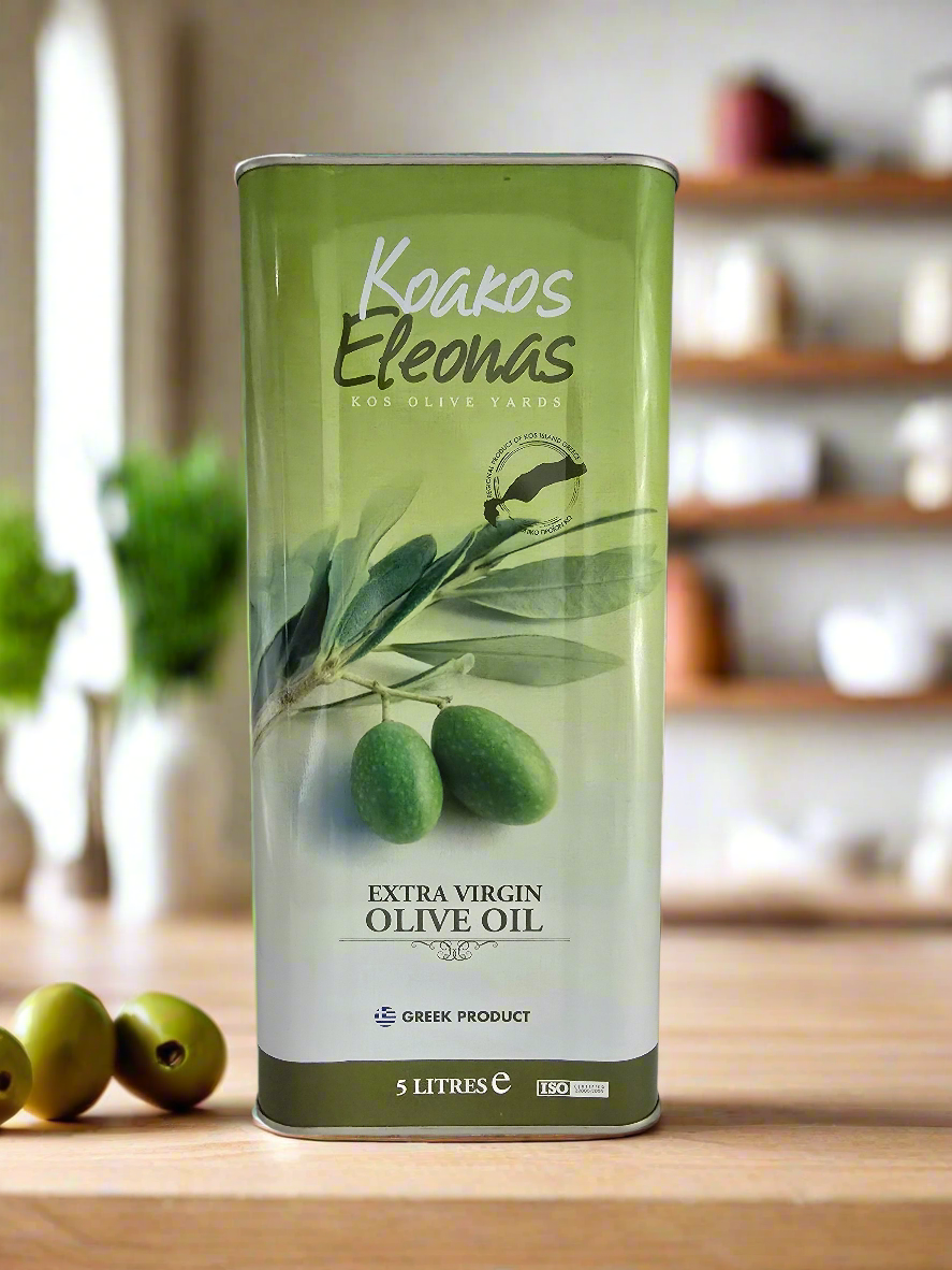 Ulei de măsline ASKOS blând cu aromă fructată fină, canistră de 5 litri - capacitate 5 l, canistră mare, potrivit pentru catering