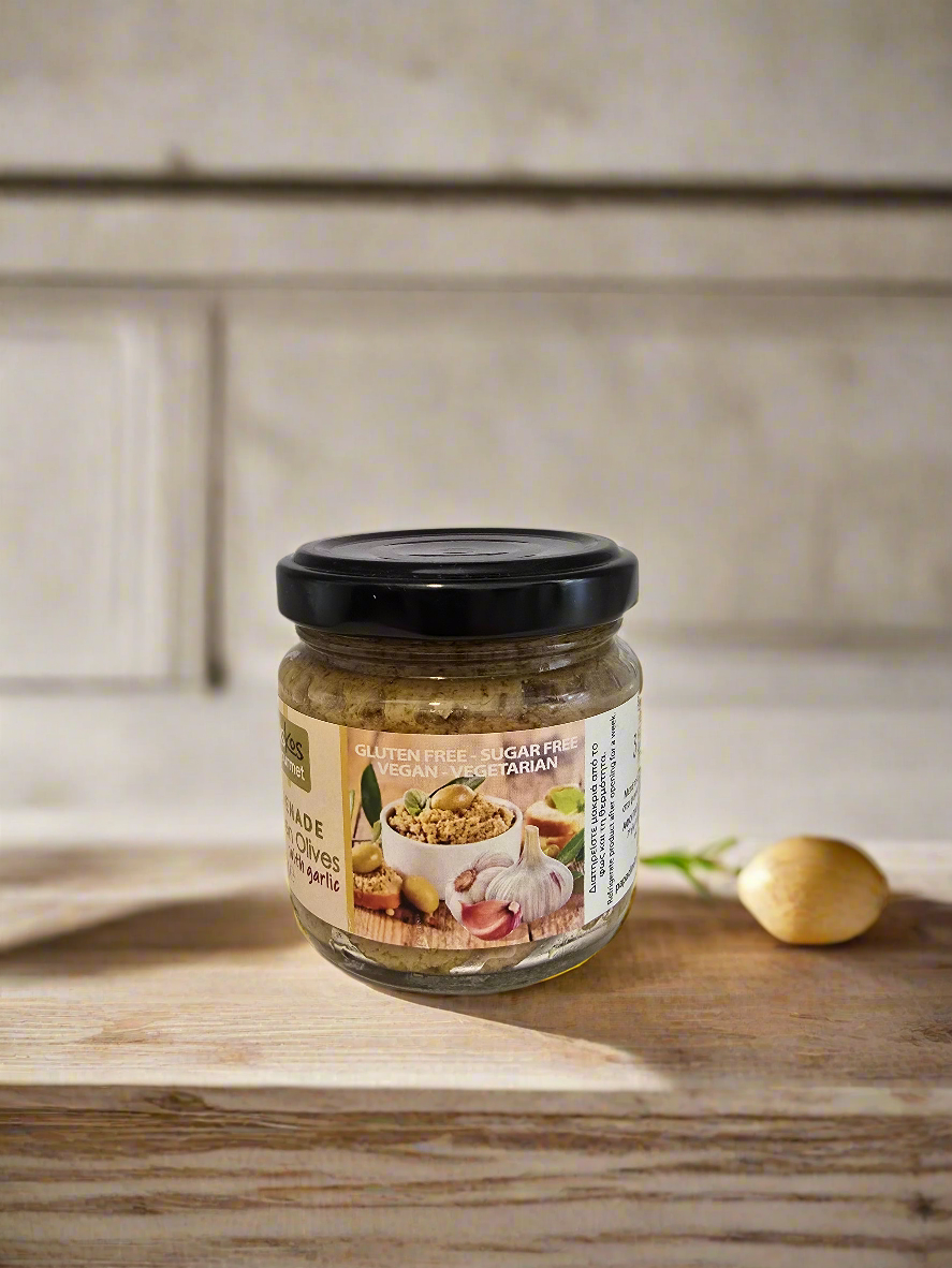 Tapenadă de măsline Roubier cu gust fructat și picant - Conținut 80 g, Mărime mică, Aromă mediteraneană