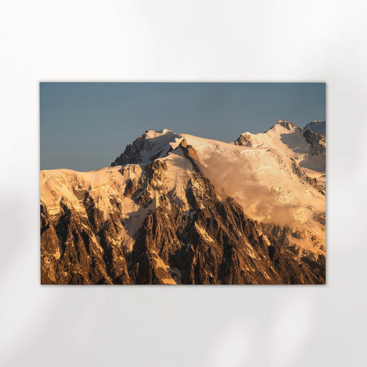 Aiguille Du Midi Chamonix Sunset Premium Kunstdruck - 200 g/m², A4