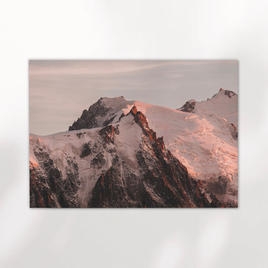 Aiguille Du Midi Poster Abendstimmung - Größe 21x29,7 cm, 200 g/m2