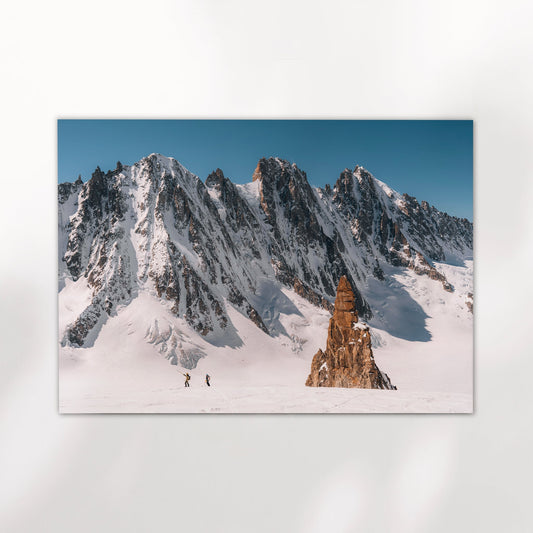 AlpineArt Argentiere Panorama Ski Tour - Auflage 150, Format 30x40 cm