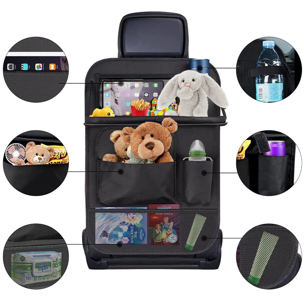 Upgrade Car Backseat Storage Bag For Car Truck SUV Van Auto Seat Back Pocket Rear Seat Trunk Organizer Auto Interior Supplies