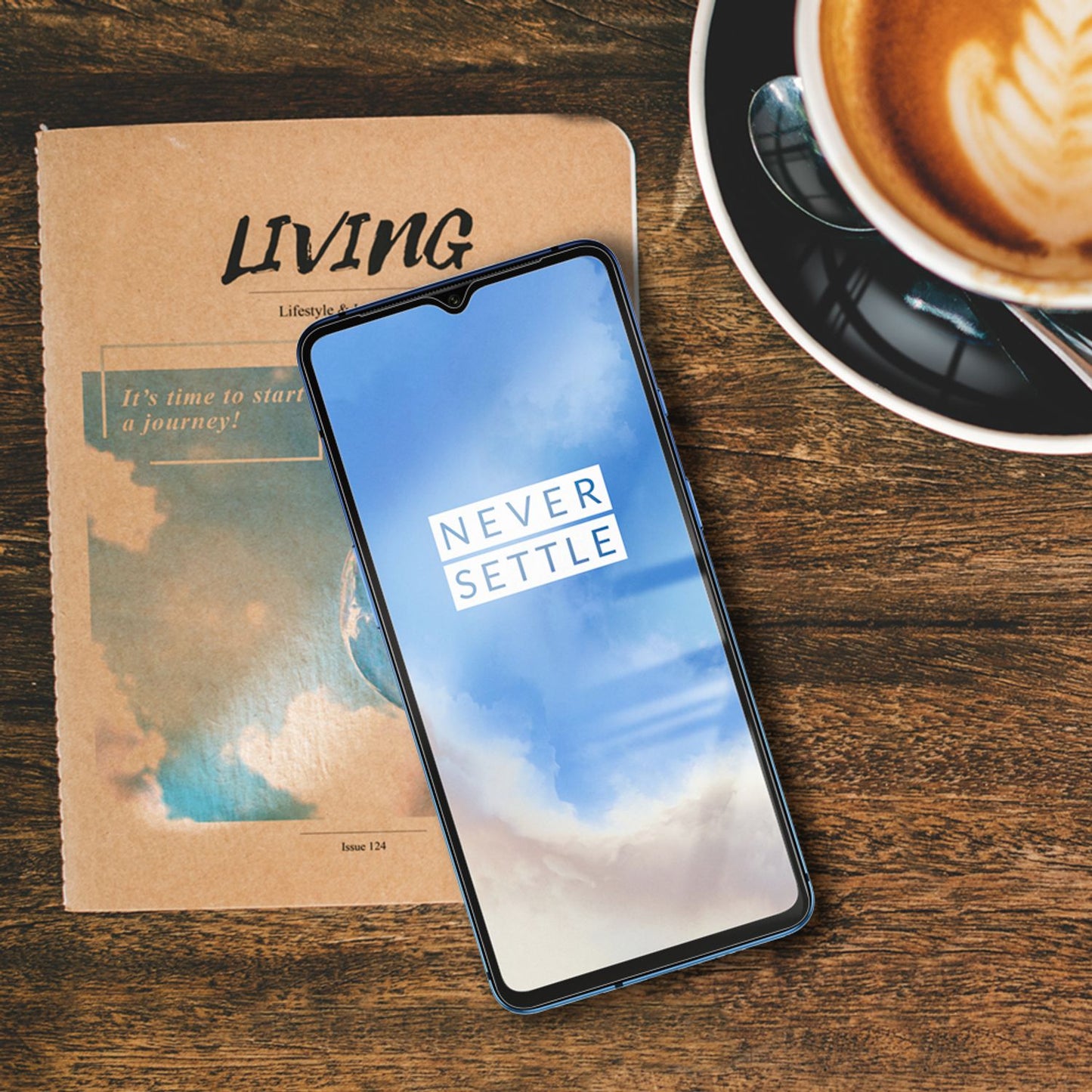 NALIA (2-Pack) Schutzglas für OnePlus 7T Glas, Full-Cover Screen Display Schutz