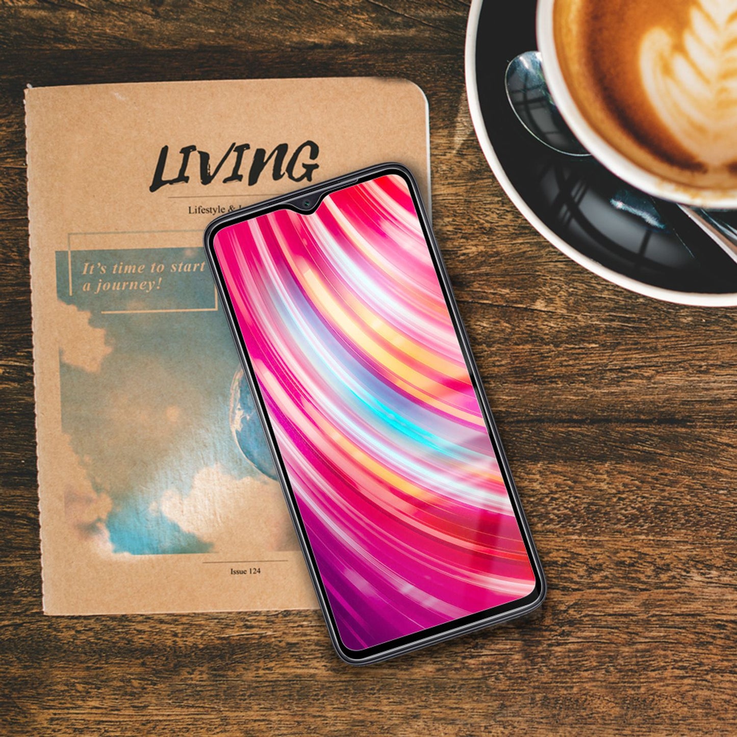 NALIA (2-Pack) Schutzglas für Xiaomi Redmi Note 8 Pro Glas Screen Display Schutz