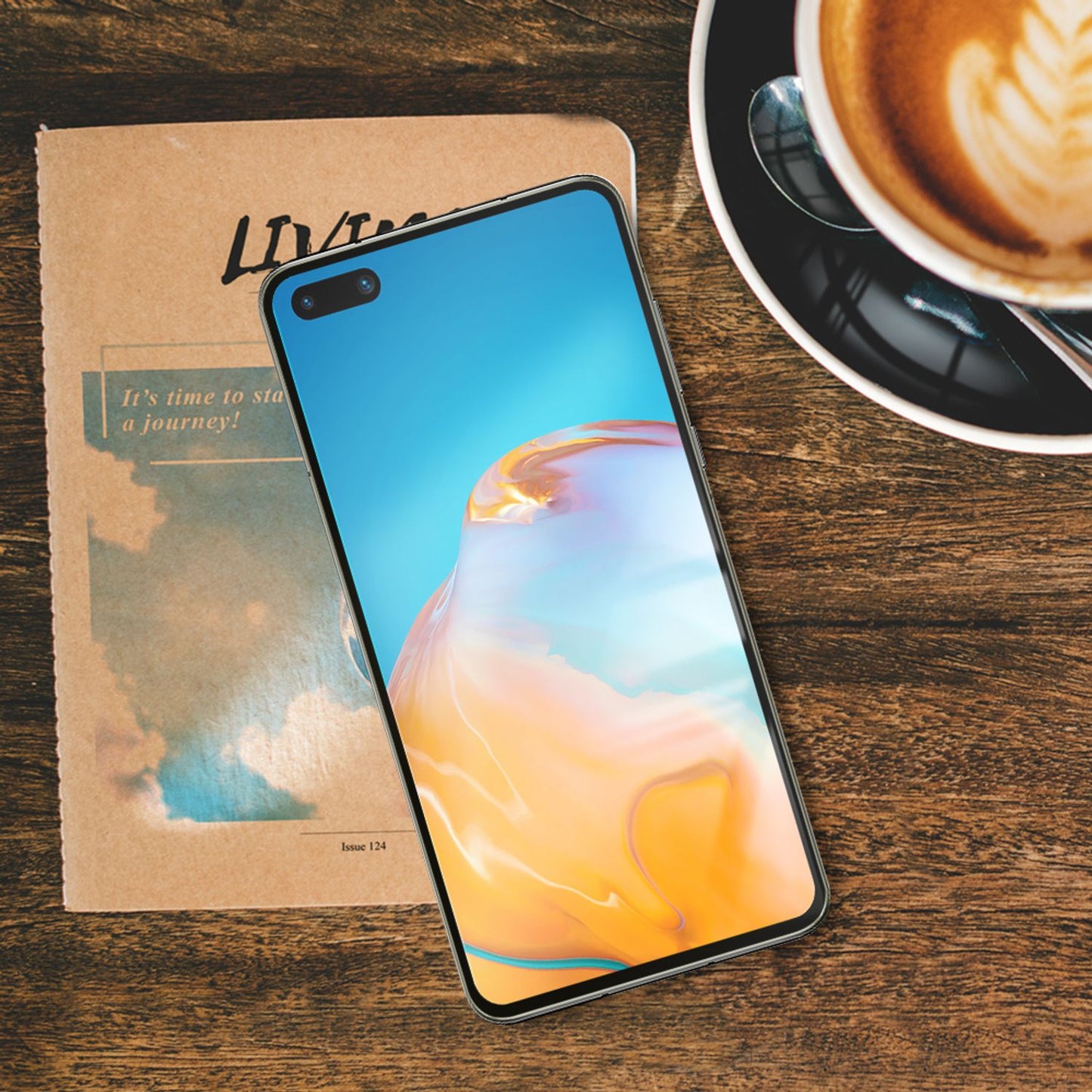 NALIA 2x Schutz Glas für Huawei P40, 9H Full Cover Handy Display Folie LCD Film