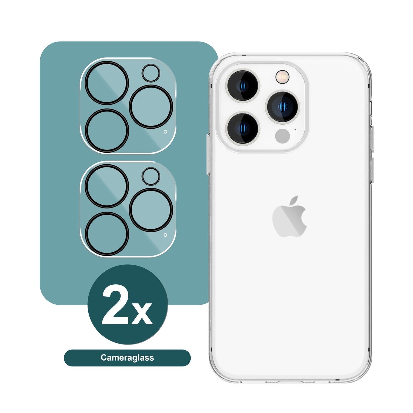 NALIA Kameraschutzglas iPhone 16 Pro Max Transparenter Linsenschutz - 9H Härte, Dicke 0,3 mm, Passgenau