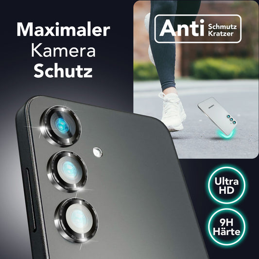 NALIA Focus.Pro CLX - Reflexionsfreier Kameraschutz 9H Glas 3er