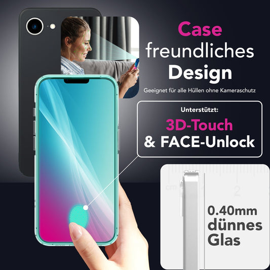 NALIA ArmorGlassX iPhone 16e Glas Schutzglas - 9H Härte, Kristallklar, Anti-Fingerprint