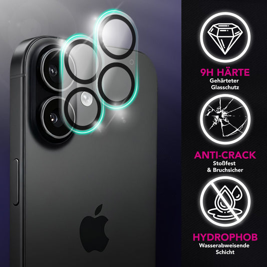 NALIA Focus.X2 MAX Klarer Kameraschutz Für Apple IPhone 17 - 9H Härte, 2er Set, Anti-Reflex