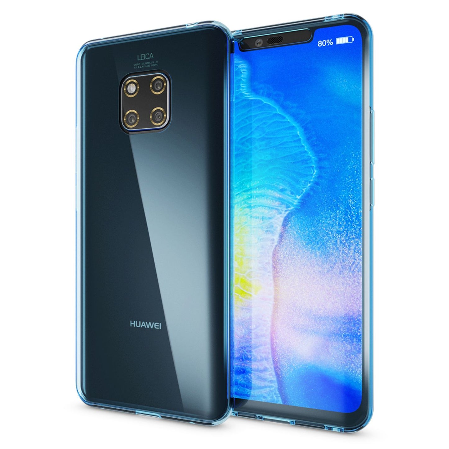 NALIA Huawei Mate20 Pro Premium Hochwertige 360 Grad Hülle Silikon Schutz - Rundum Schutz Dünn