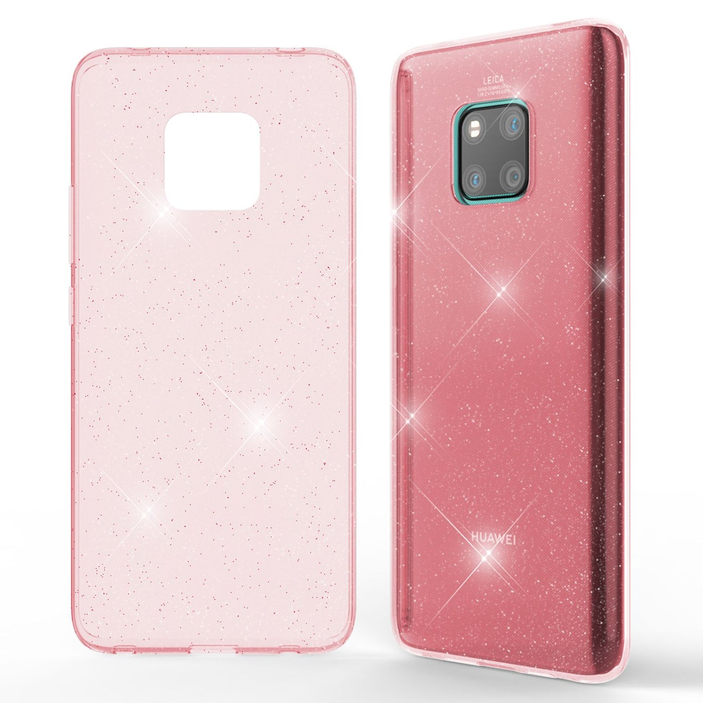 NALIA Glitter Hülle kompatibel mit Huawei Mate20 Pro, Glitzer Handyhülle Case