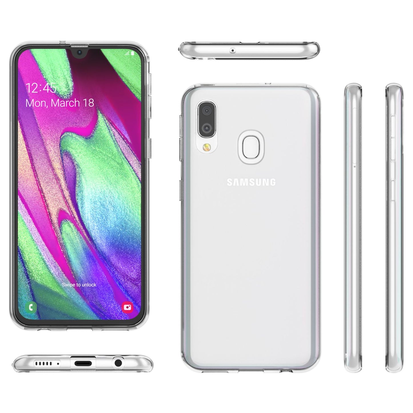 NALIA AirFlex Transparent Hülle Galaxy A20e - Klarheit, Widerstandsfähigkeit, Dünn