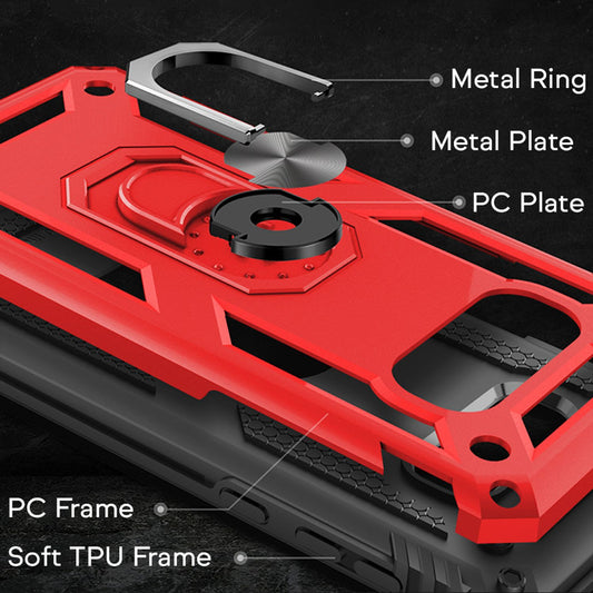 Husă NALIA Berlin Ring pentru Galaxy S10e - Material hibrid rezistent la șocuri, folie de protecție pentru ecran din sticlă, compatibilă cu ecranele de 5,8 inch