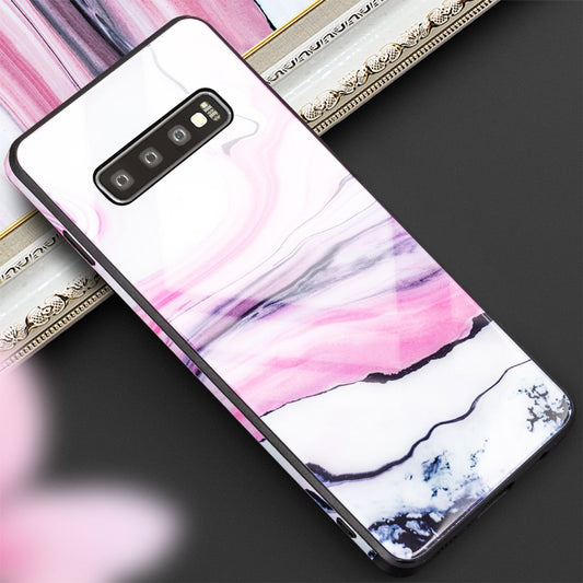 NALIA Galaxy S10 Hülle Marmor Design - Dicke 1,0mm Gewicht 22g 9H Glas