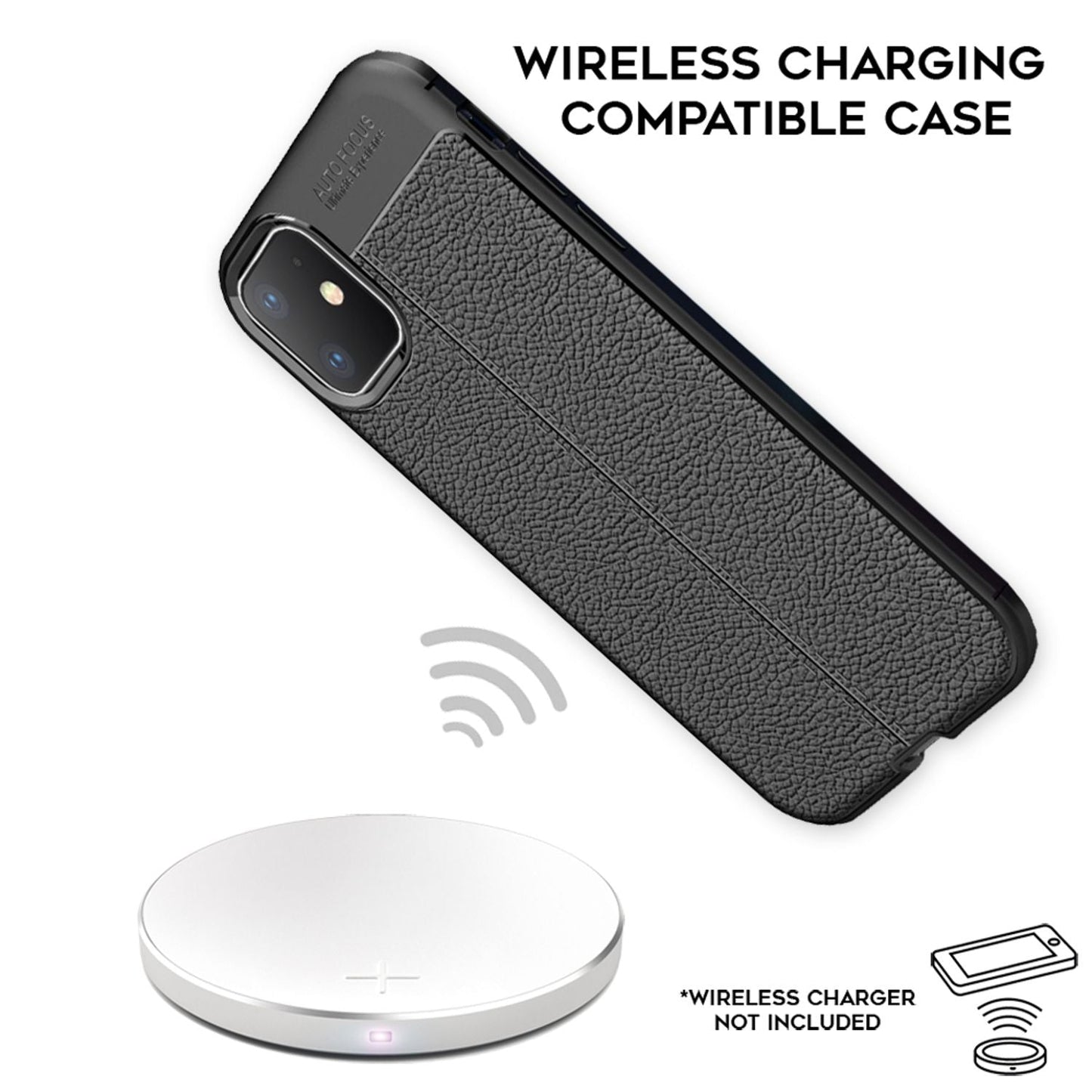 NALIA Barron Lederoptik Hülle iPhone 11 - Kompatibel, Material Leder-Look TPU, Dünne Passform