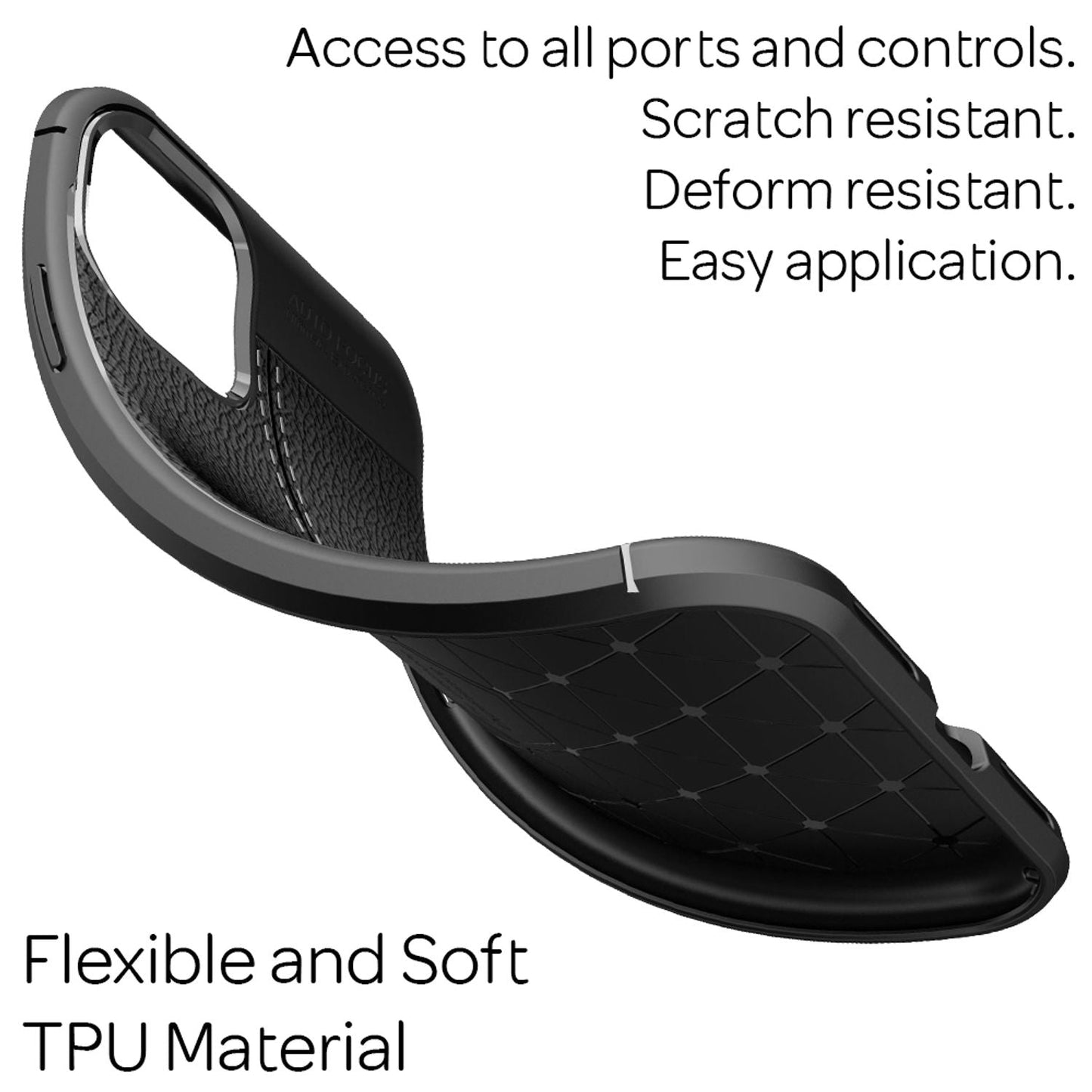 Husă NALIA cu aspect de piele: Protecție și stil cu aspect de piele - Protecție TPU, absorbție a șocurilor, subțire