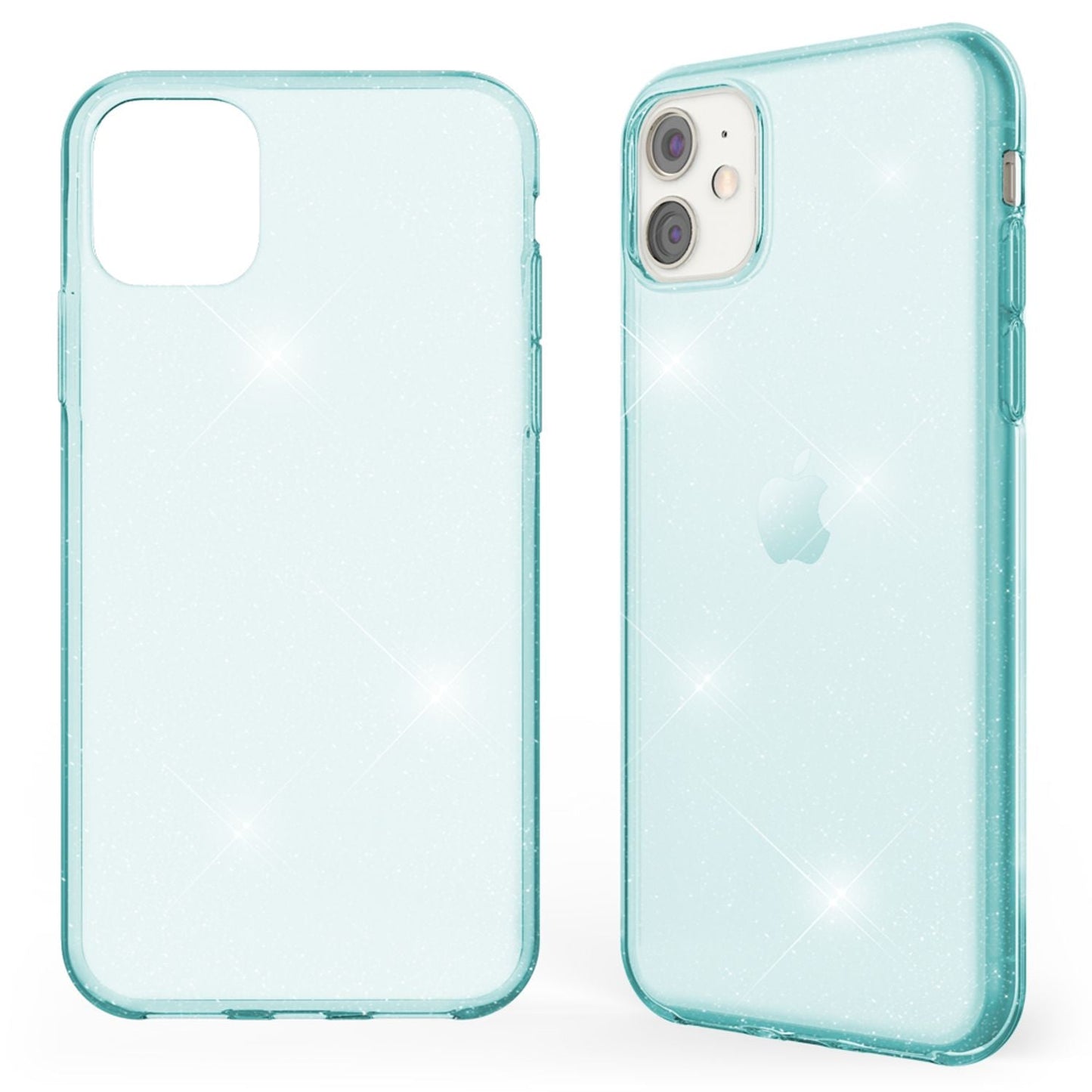 NALIA Glitzer Handyhülle für Apple iPhone 11 Hülle, Bling Silikon Handyhülle Cover