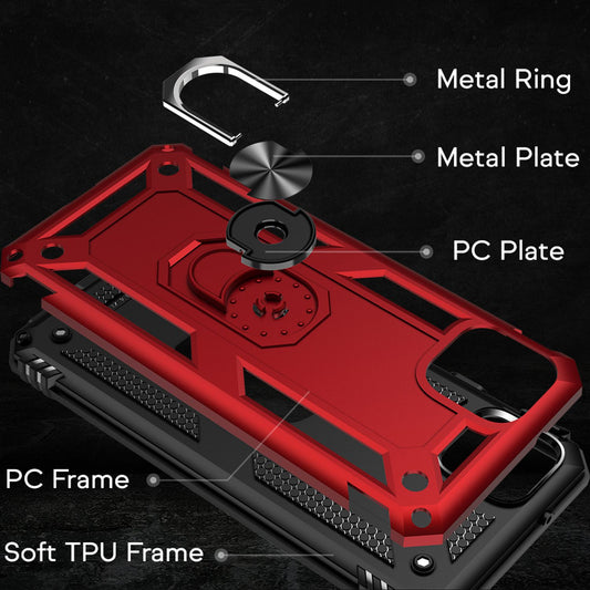 NALIA Ring Handy Hülle für Google Pixel 4 XL, Case für magnetische Halterung