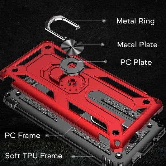 NALIA Ring Case für Xiaomi Mi 9T / 9T Pro Hülle, Stoßfeste Handyhülle mit Halter