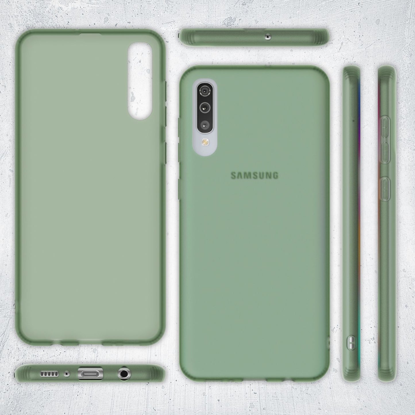 NALIA Galaxy A70 Slim Hülle - Dünn, Transparent, TPU Schutzhülle Weiches Silikon Etui Für Galaxy A70